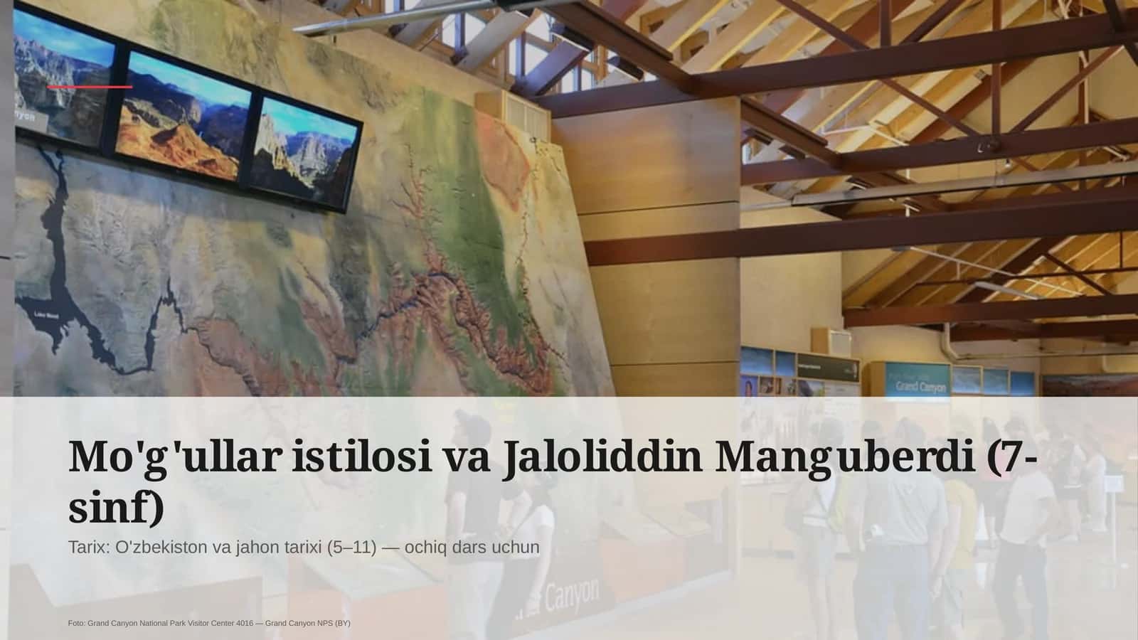 Mo'g'ullar istilosi va Jaloliddin Manguberdi (7-sinf) 1