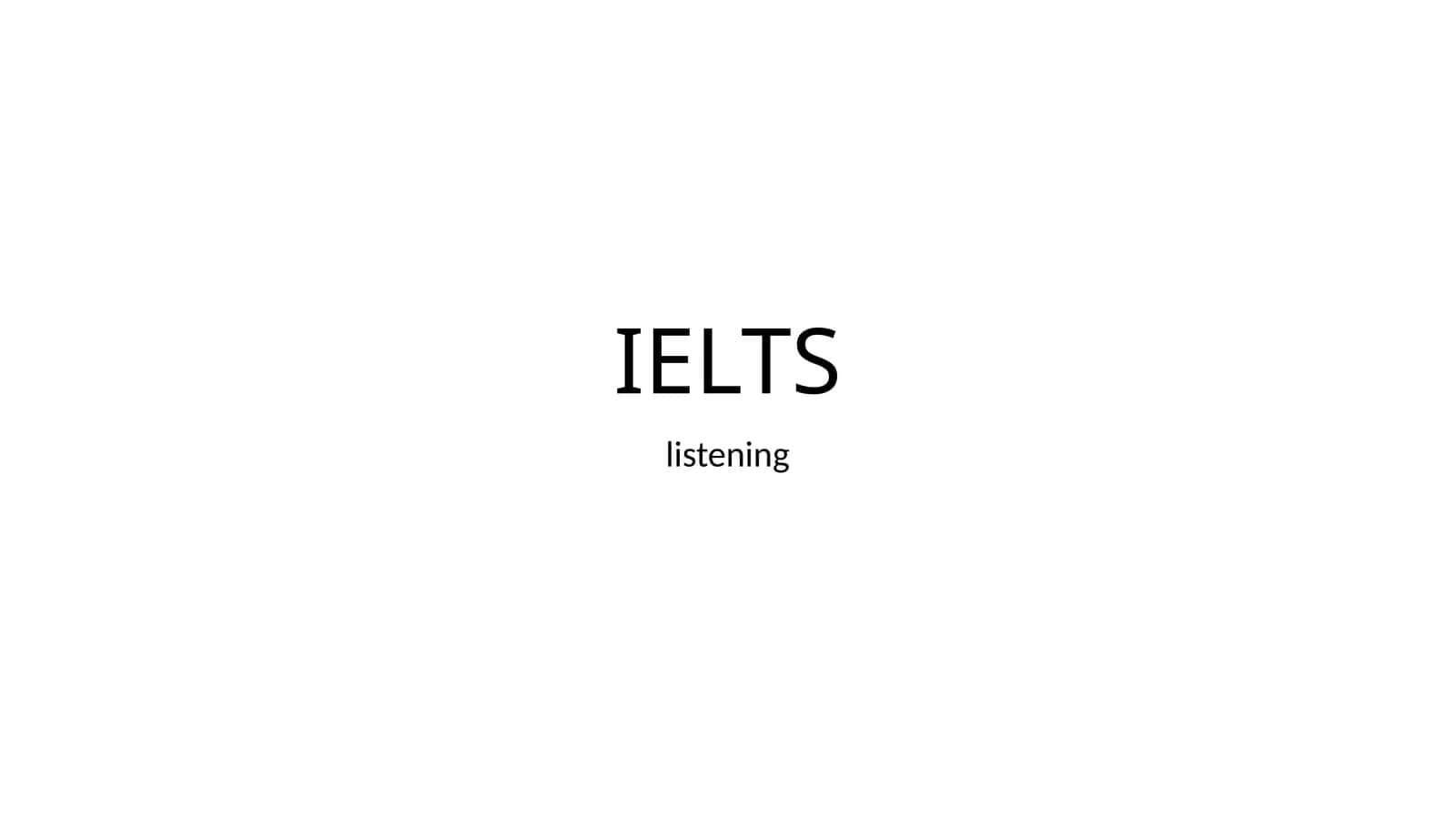 IELTS 1