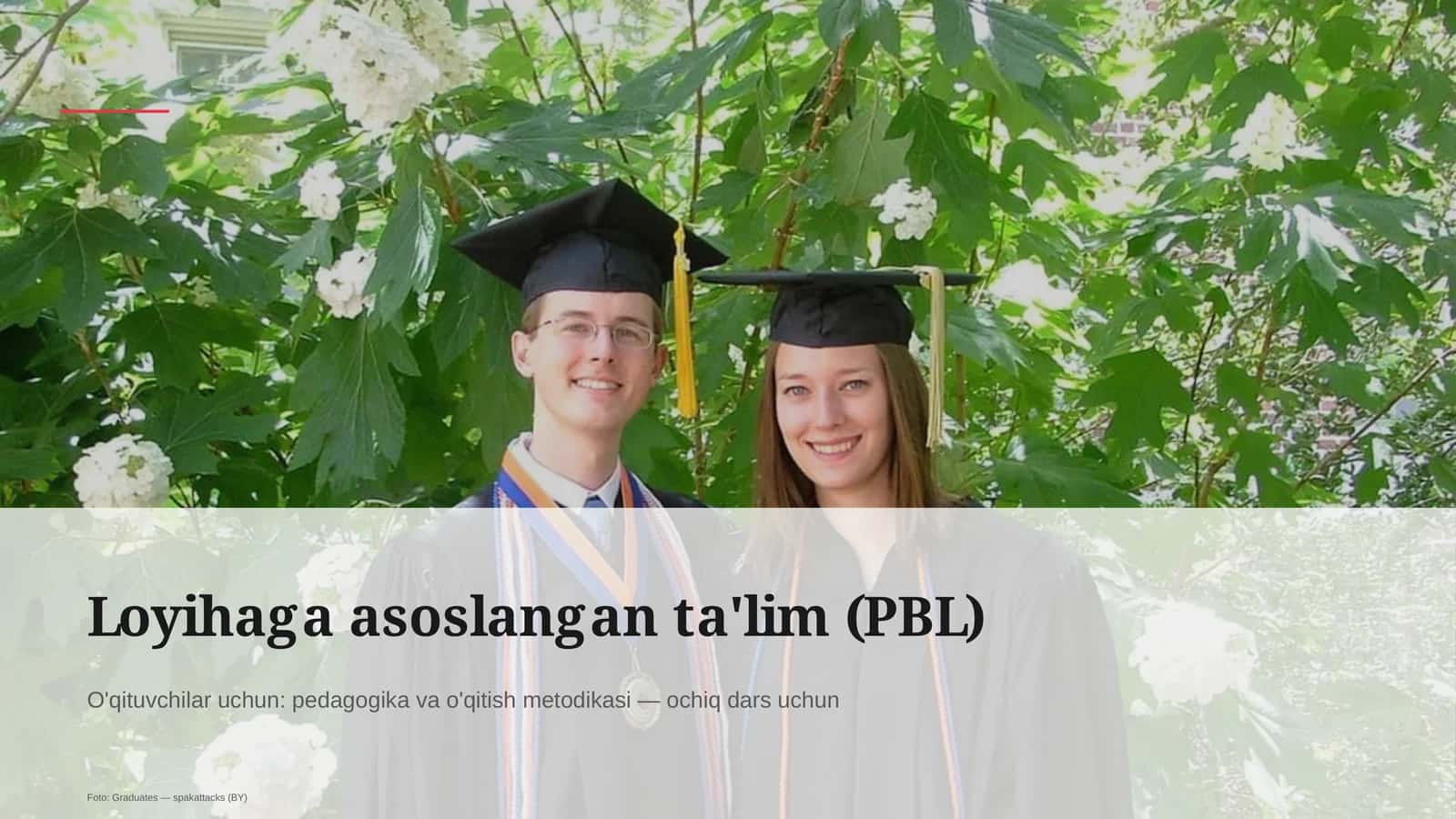 Loyihaga asoslangan ta'lim (PBL) 1