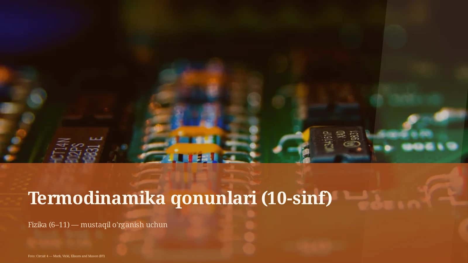 Termodinamika qonunlari (10-sinf) 1