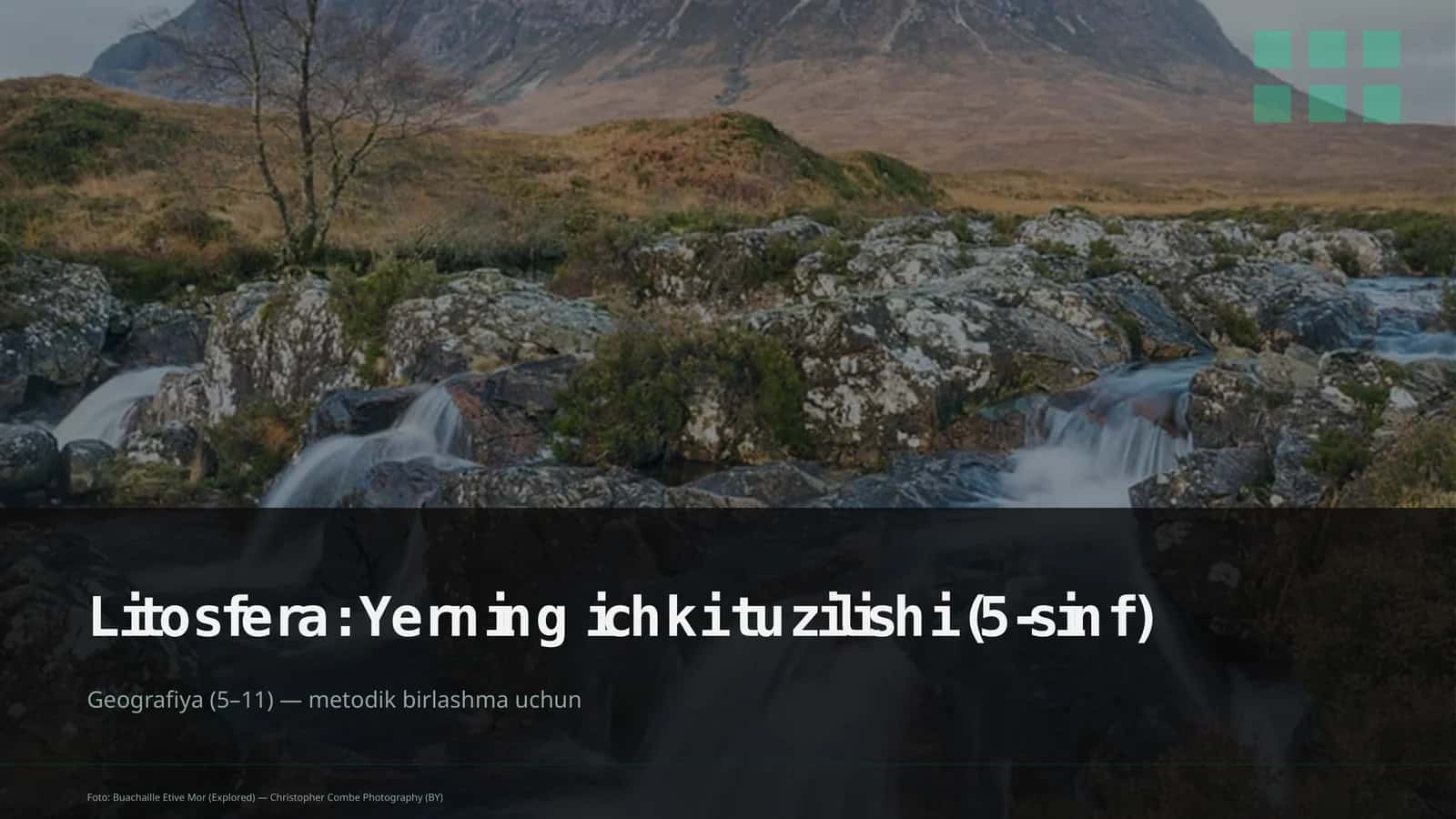 Litosfera: Yerning ichki tuzilishi (5-sinf) 1
