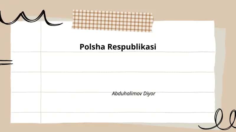 Polsha Respublikasi tarixi 1