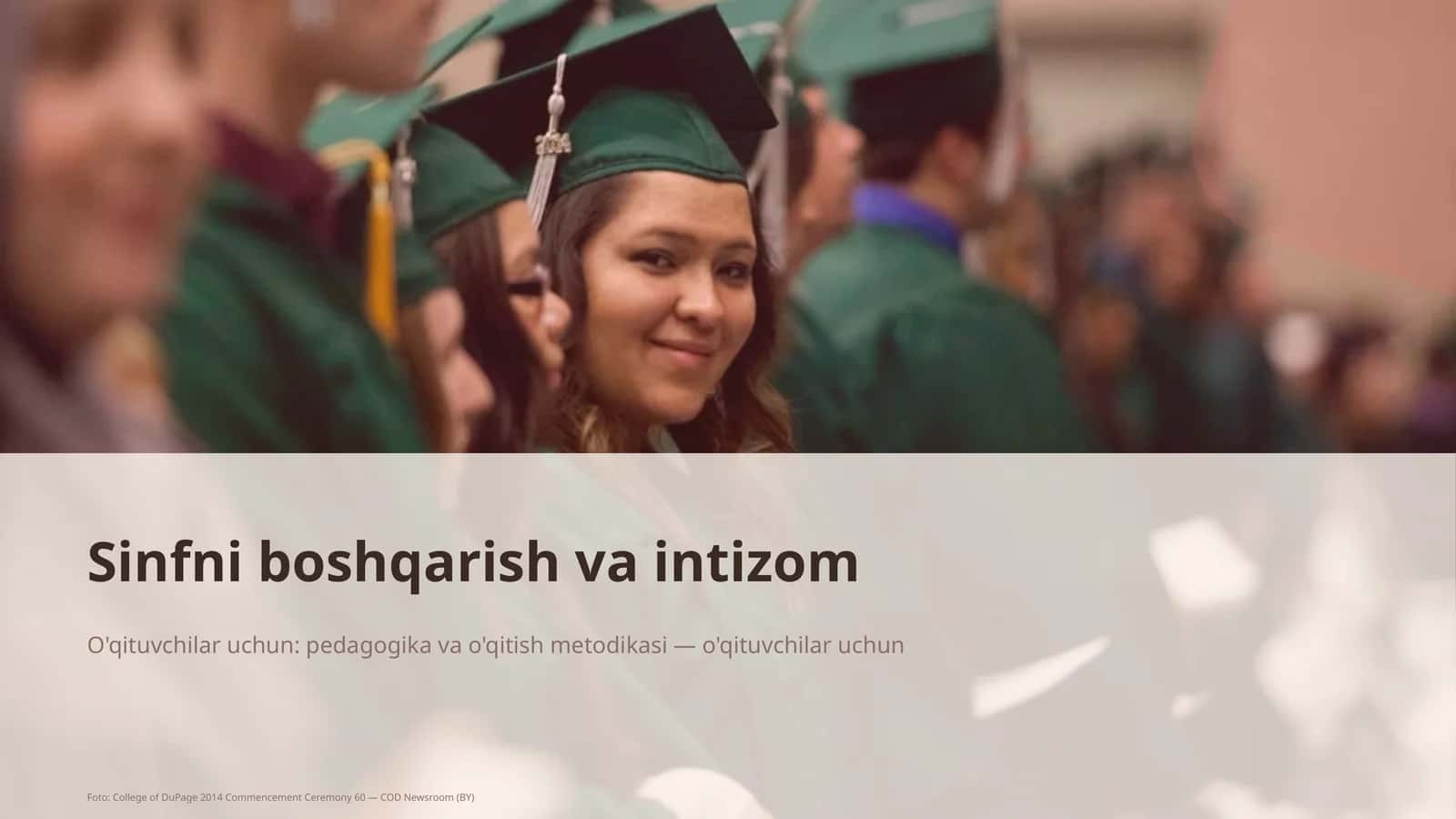 Sinfni boshqarish va intizom 1
