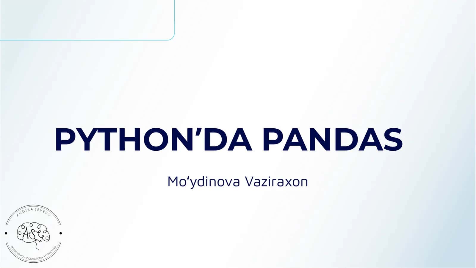 PYTHONʼDA PANDAS 1
