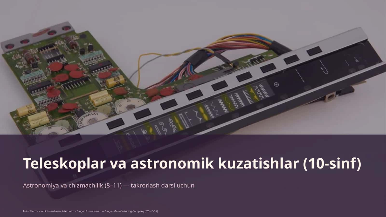 Teleskoplar va astronomik kuzatishlar (10-sinf) 1