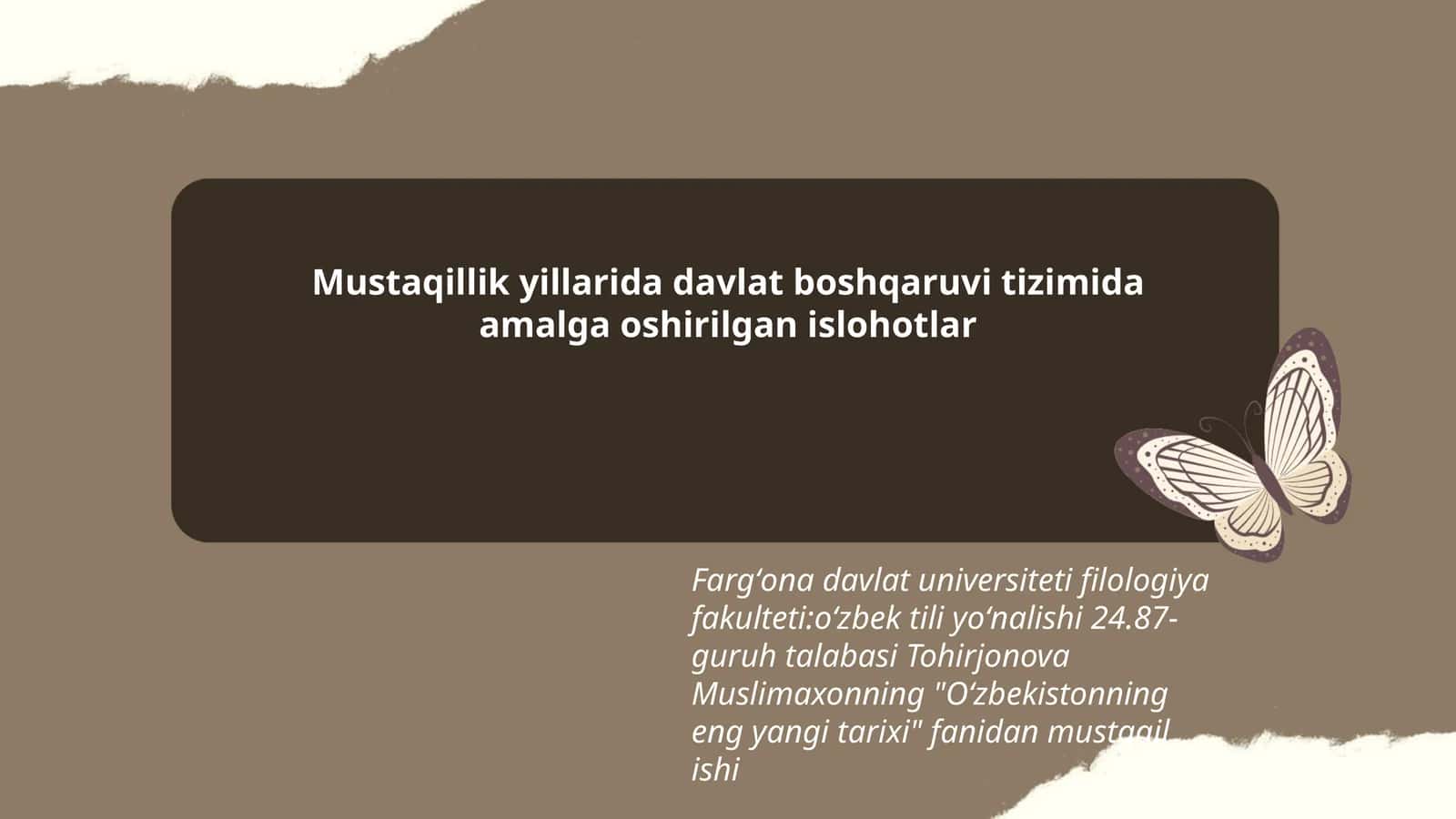Oʻzbekistonning eng yangi tarixi 1