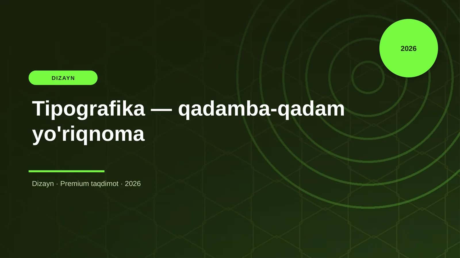 Tipografika — qadamba-qadam yo'riqnoma 1