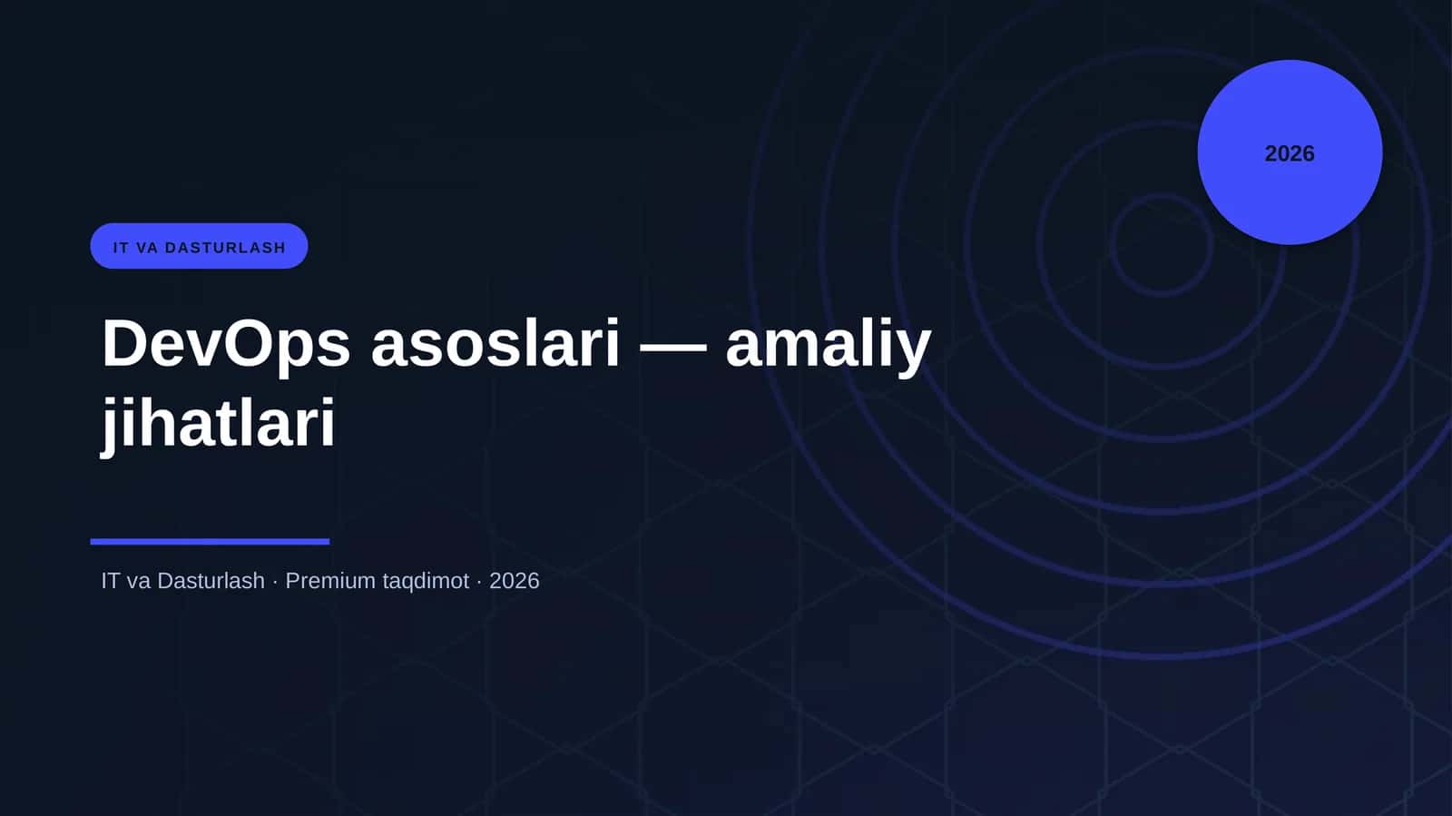 DevOps asoslari — amaliy jihatlari 1