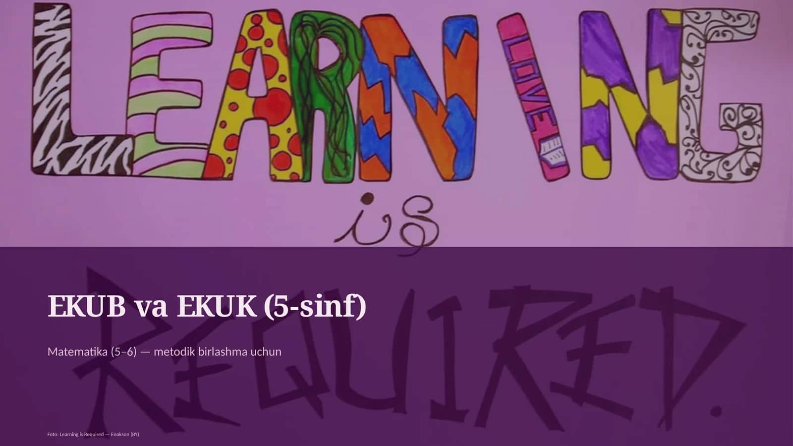 EKUB va EKUK (5-sinf) 1