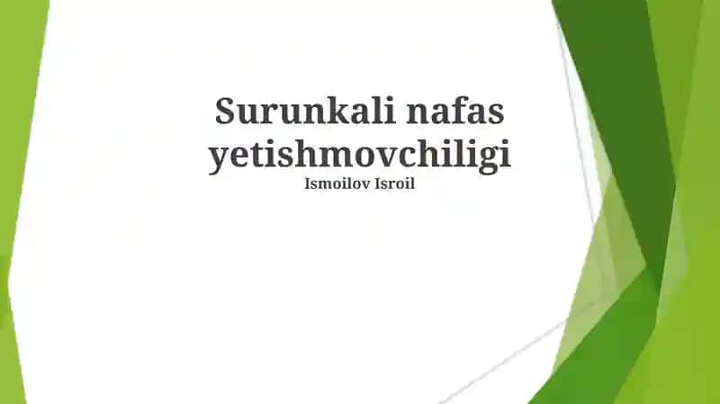 Surunkali nafas yetishmovchiligi
