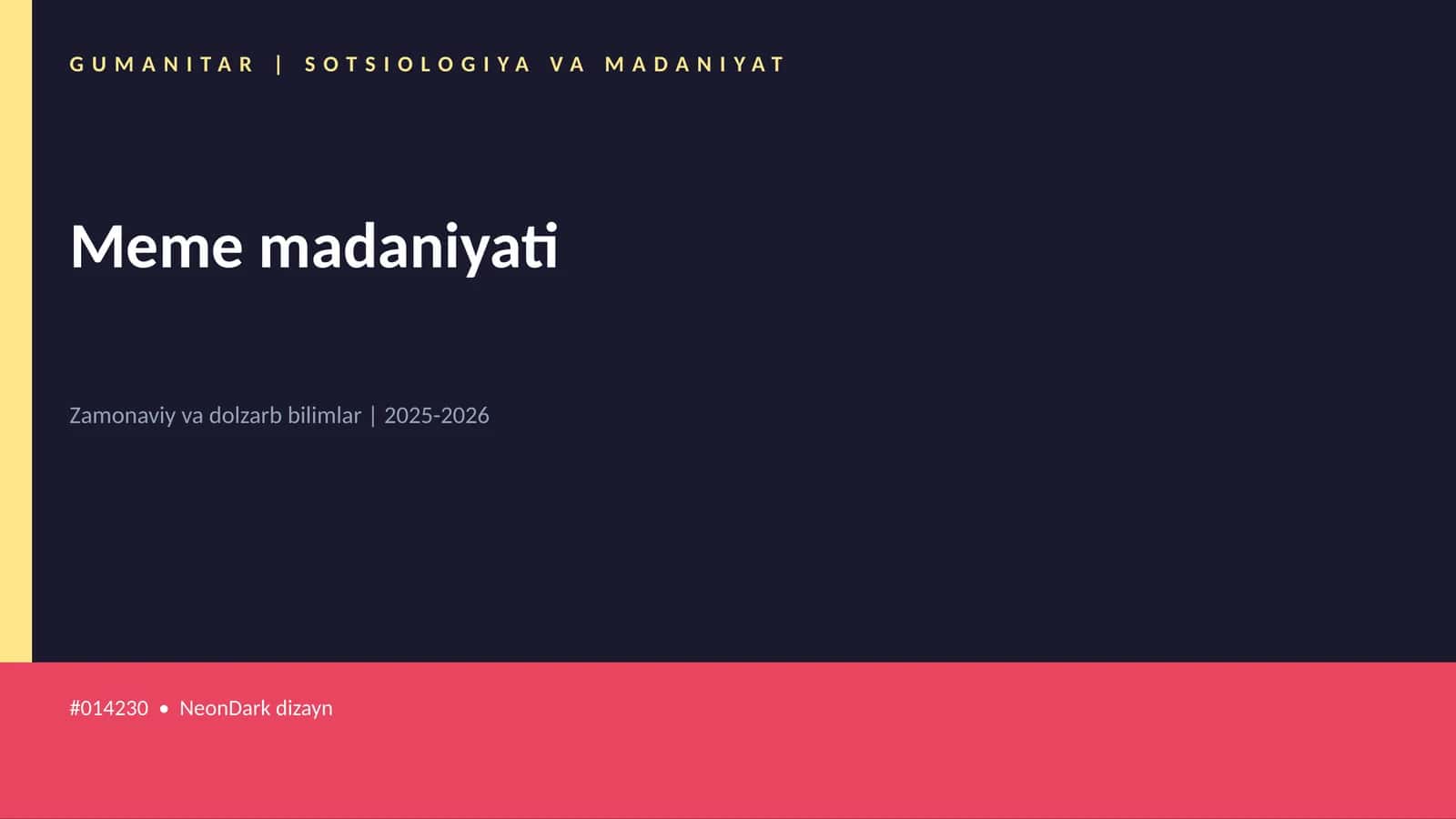 Meme madaniyati 1