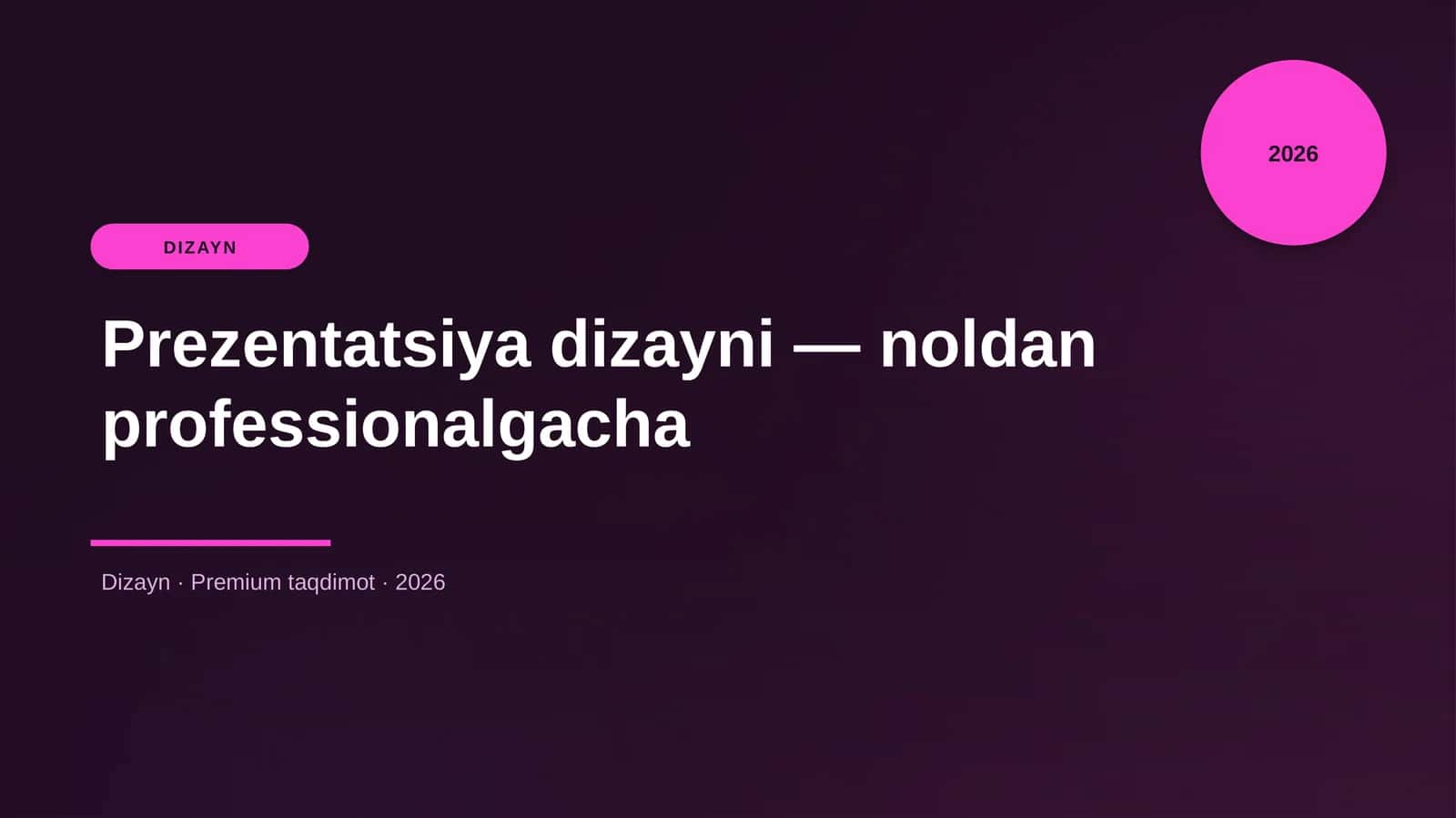 Prezentatsiya dizayni — noldan professionalgacha 1