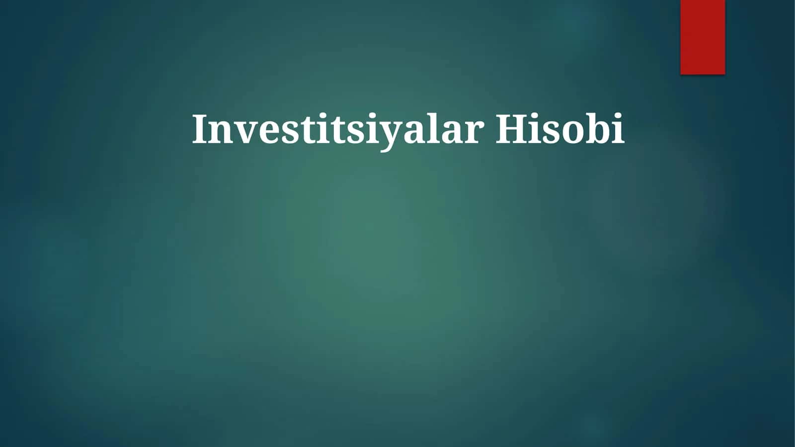 InvestitsiyalarHisobi 1