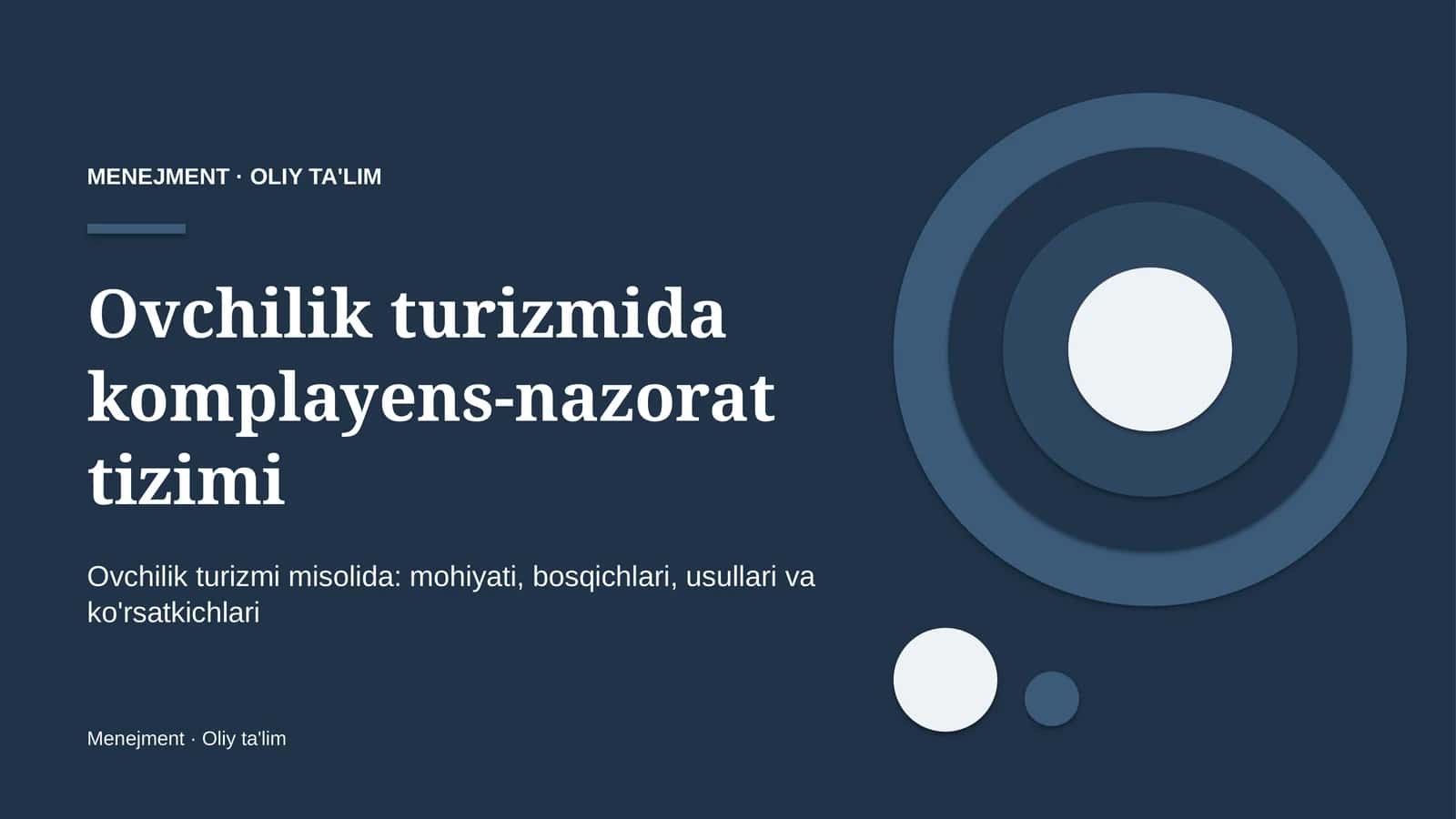 ovchilik turizmida komplayens nazorat tizimi 6456 1