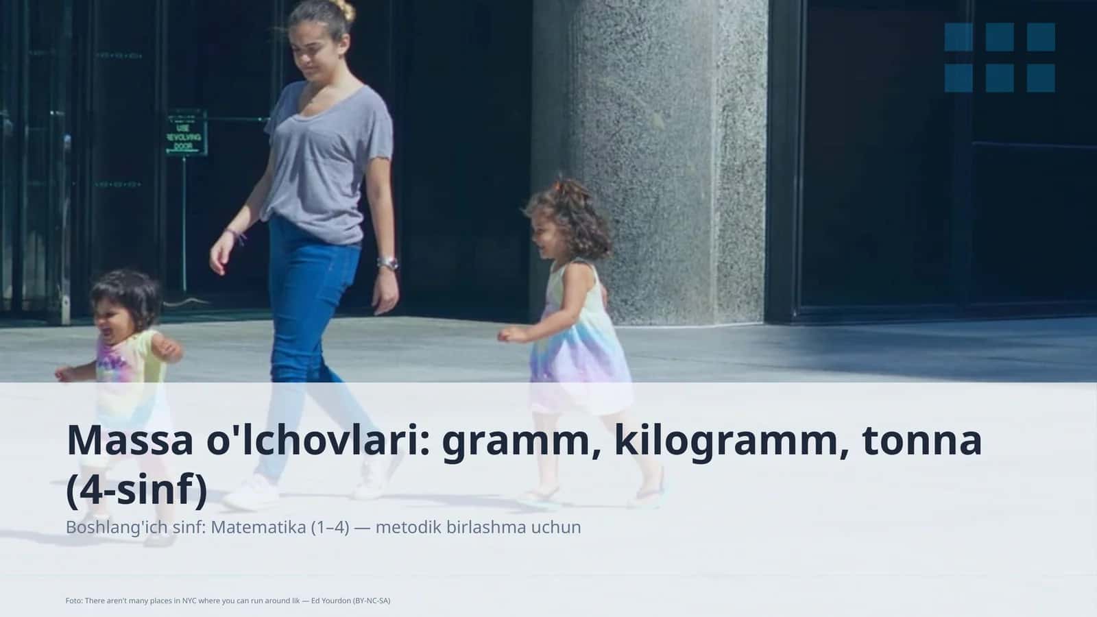 Massa o'lchovlari: gramm, kilogramm, tonna 1