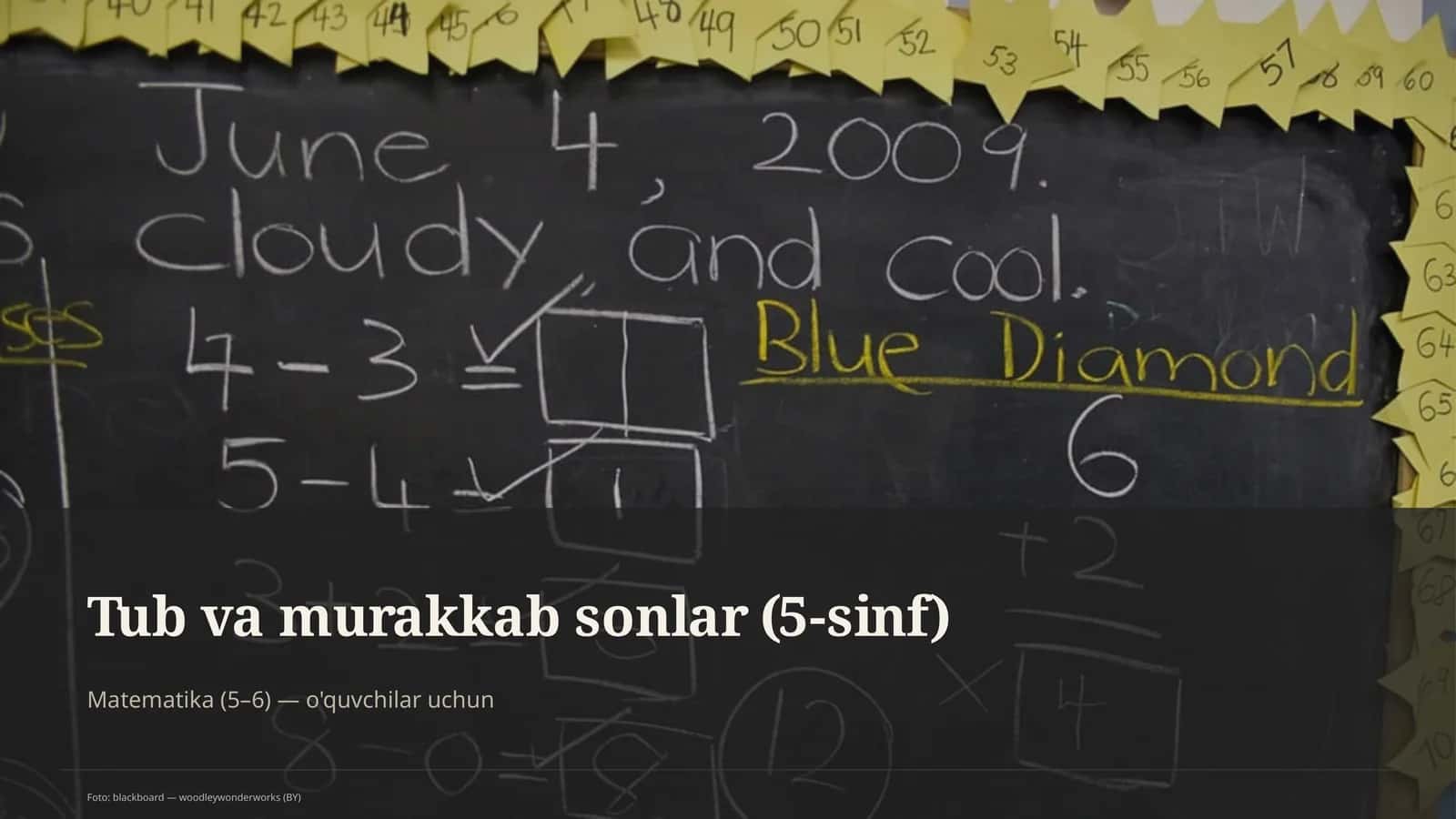 Tub va murakkab sonlar (5-sinf) 1