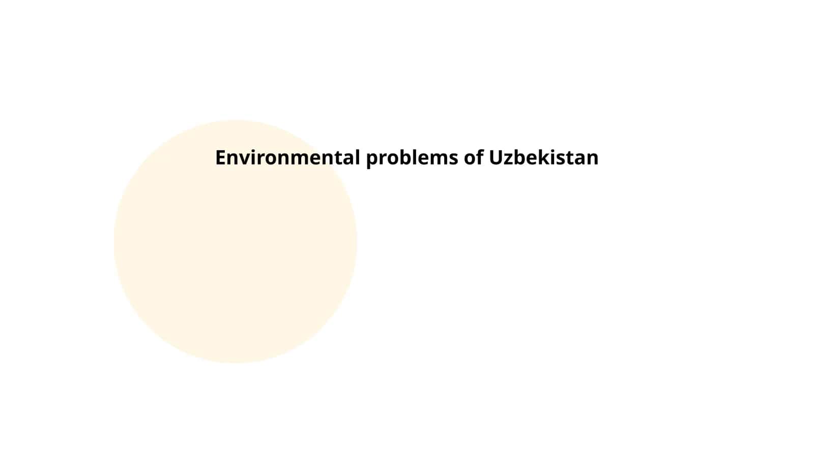 Environmental problems of Uzbekistan 1