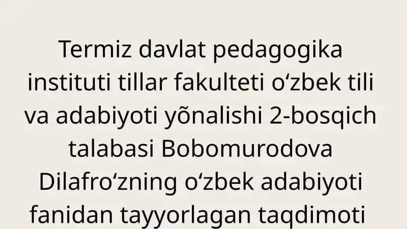 Ahmad Yassaviy va Ahmad Yugnakiy hayoti va ijodining manbalari 1
