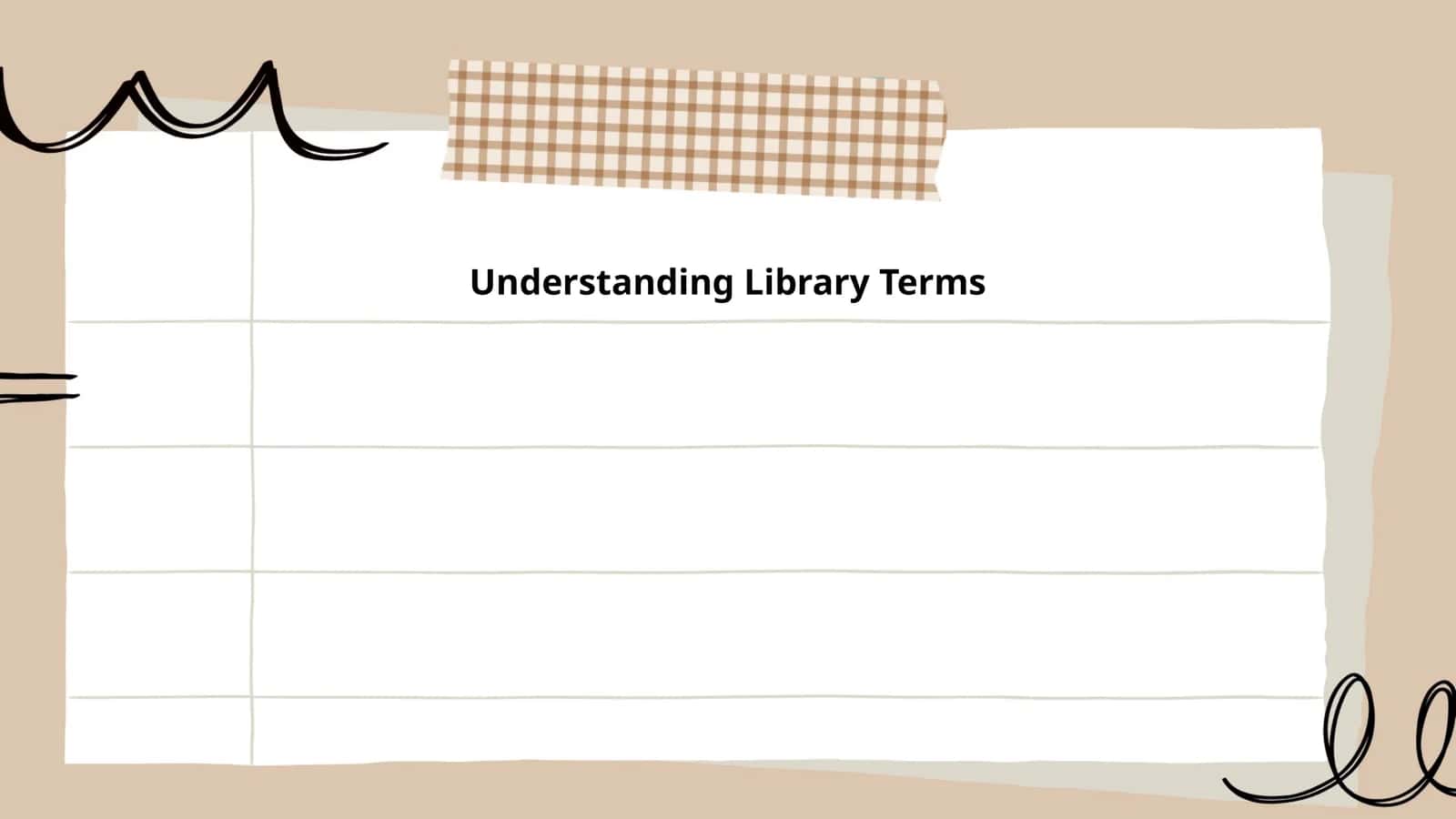 Understanding Library Terms 1