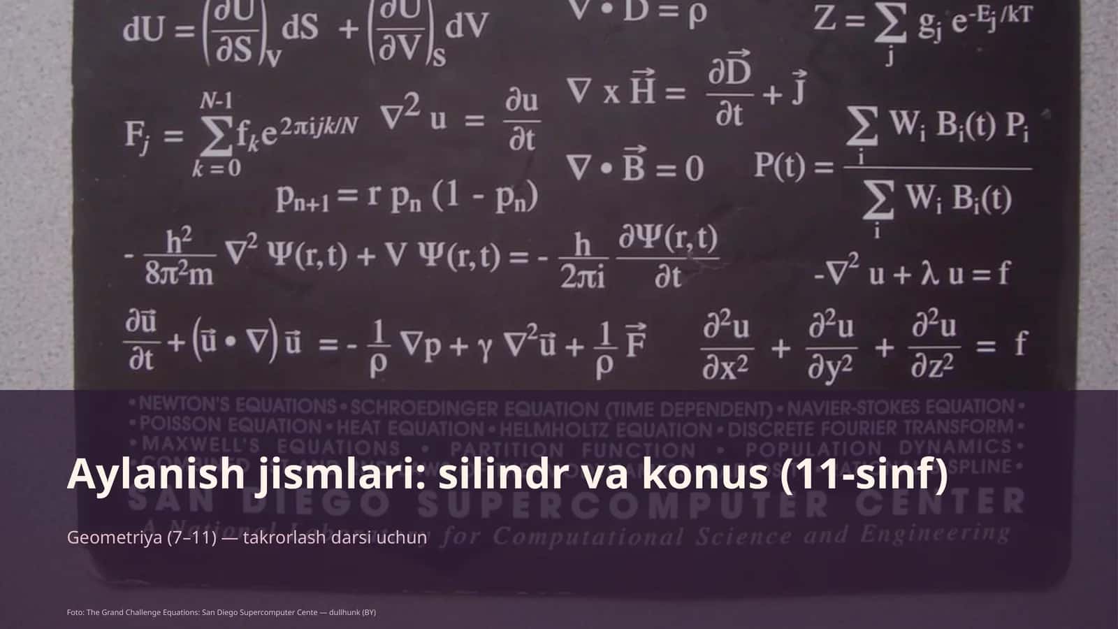 Aylanish jismlari: silindr va konus (11-sinf) 1