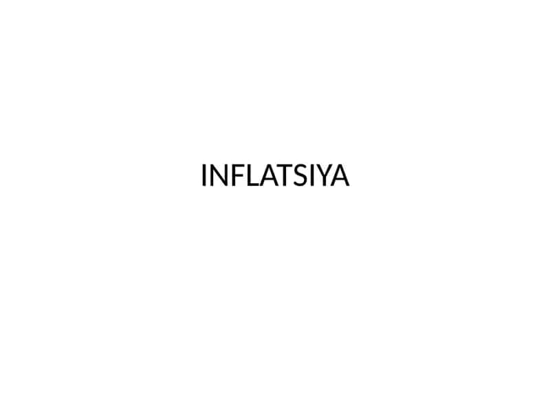 INFLATSIYA 1