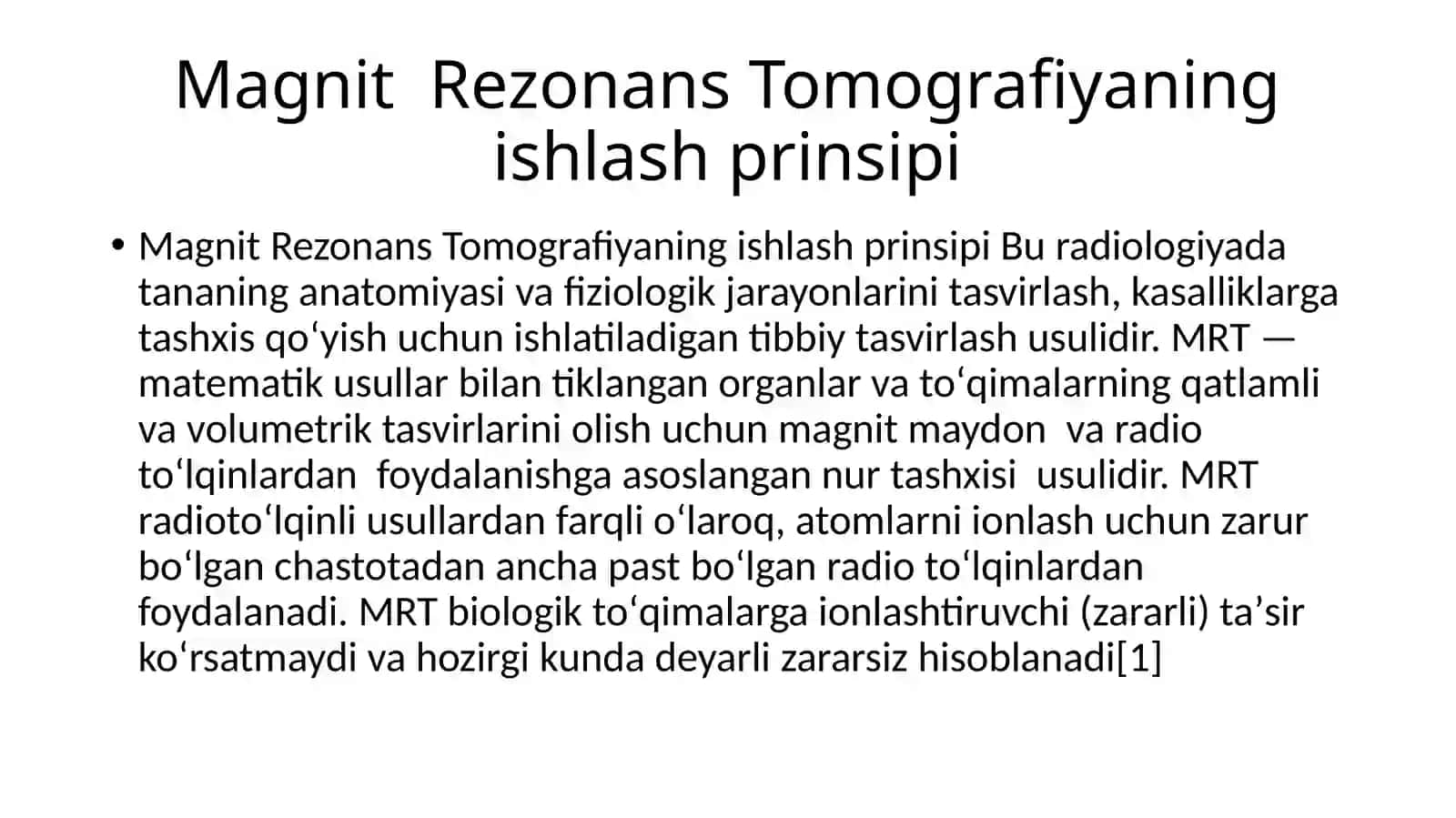 Magnetik rezonans tomografiya 2