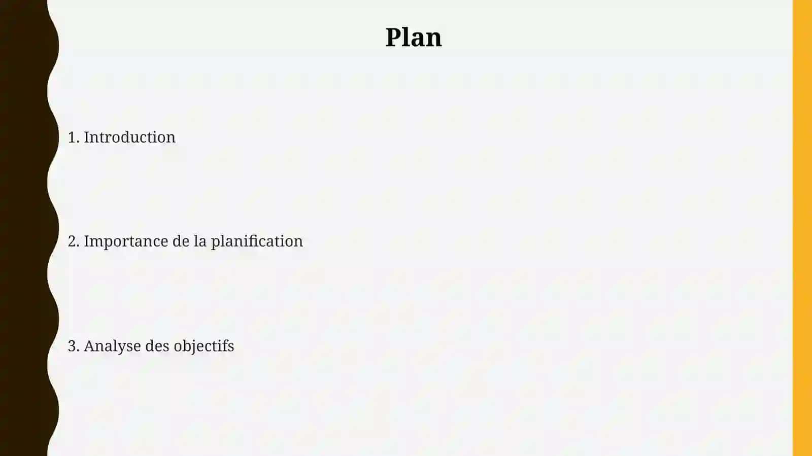 Un plan d’études hebdomadaire 2