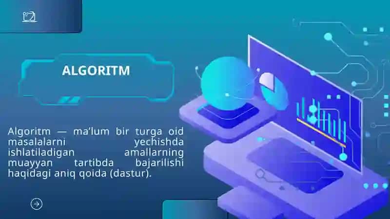 ALGORITMLAR VA ULARNING TURLARI 2