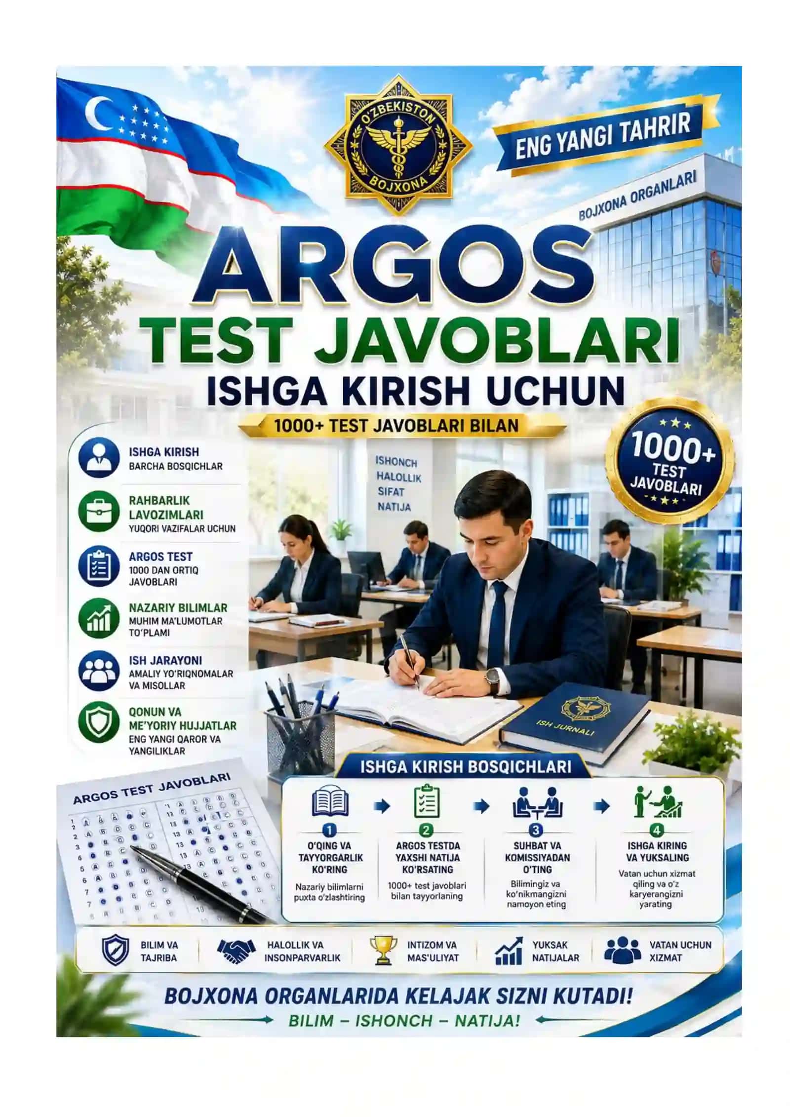ARGOS IQ TEST JAVOBLARI BILAN YANGI TAHRIR 2
