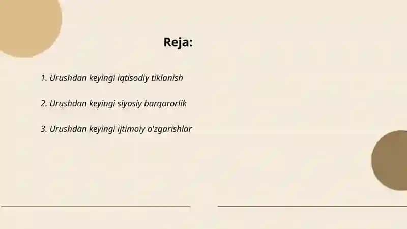Urushdan keyingi institutsionalizm 2