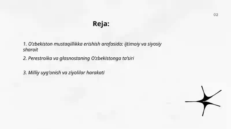 Oʼzbekiston mustaqillikka erishish arafasida 2