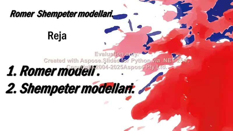 Romer Shempeter modellari 2