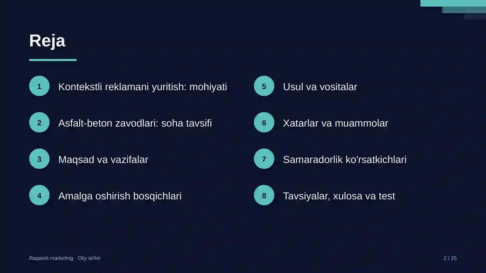 Asfalt-beton zavodlarida kontekstli reklamani yuritish 2