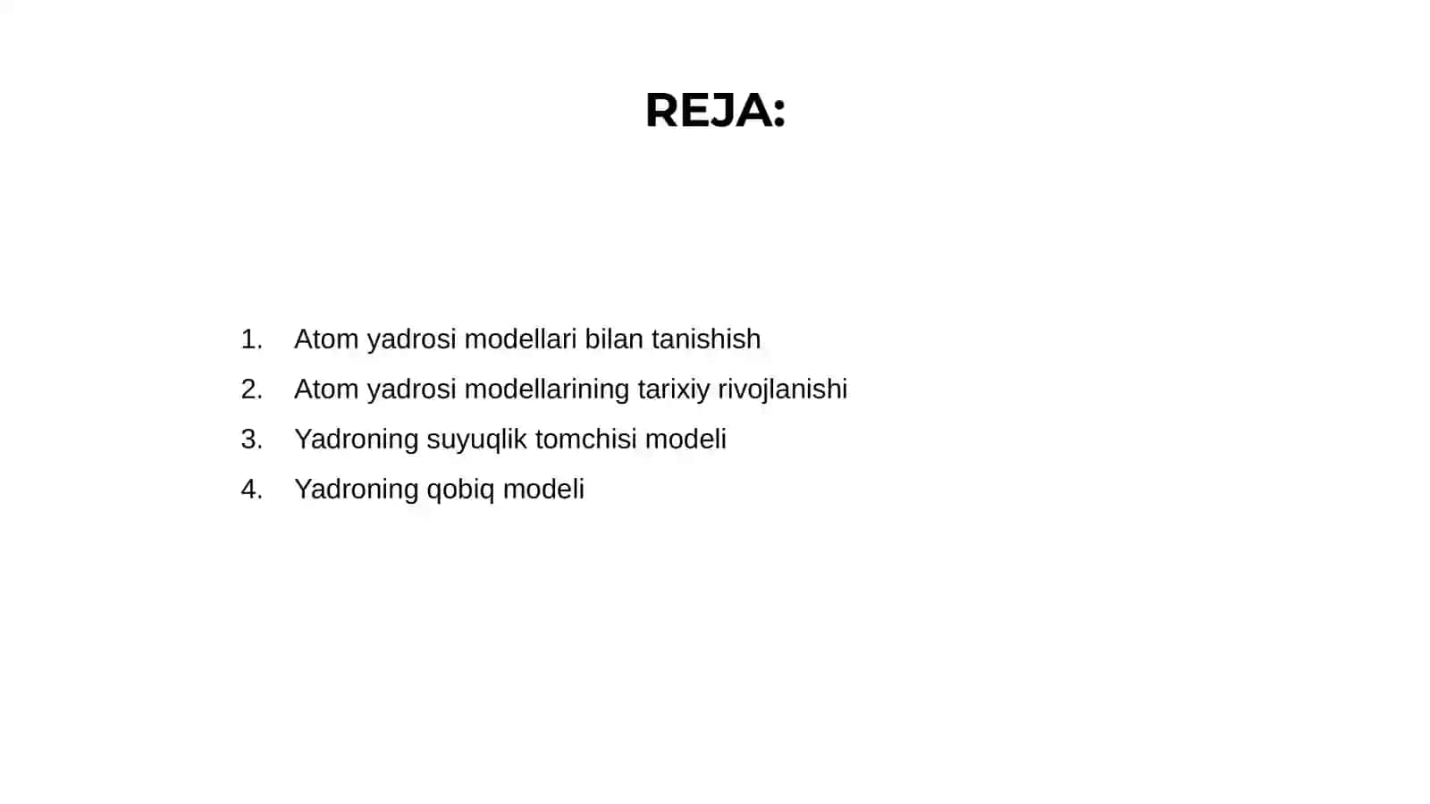 Atom yadrosi modellari 2