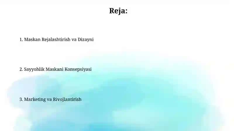 Maskan Rejalashtirish va Dizayni 2
