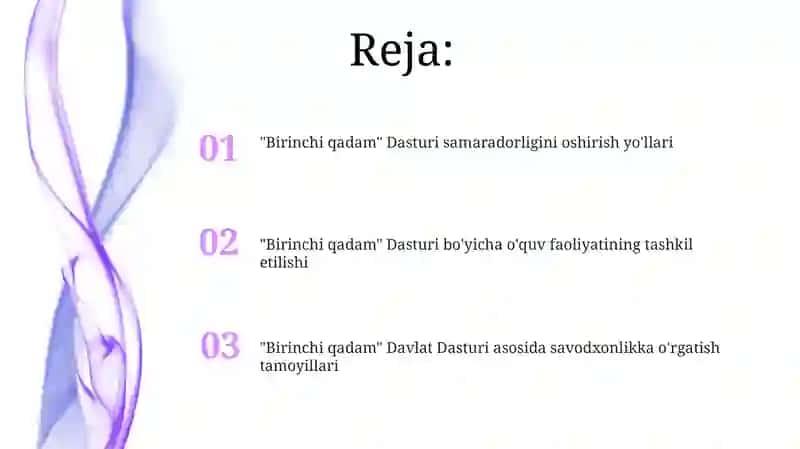 "Ilk qadam" Dasturi 2