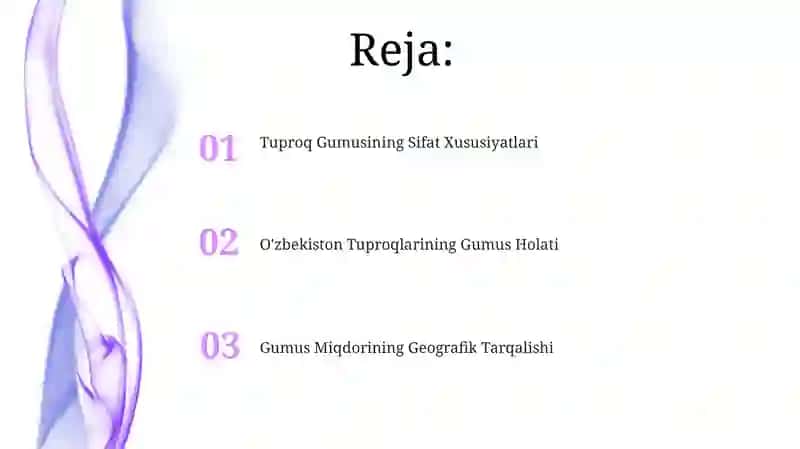 Tuproq Gumusining Sifat Xususiyatlari 2