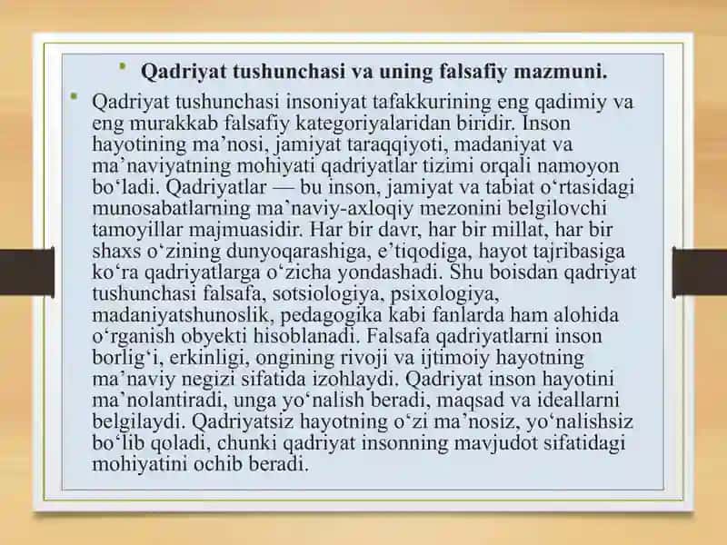 QADRIYATLAR FALSAFASI 2