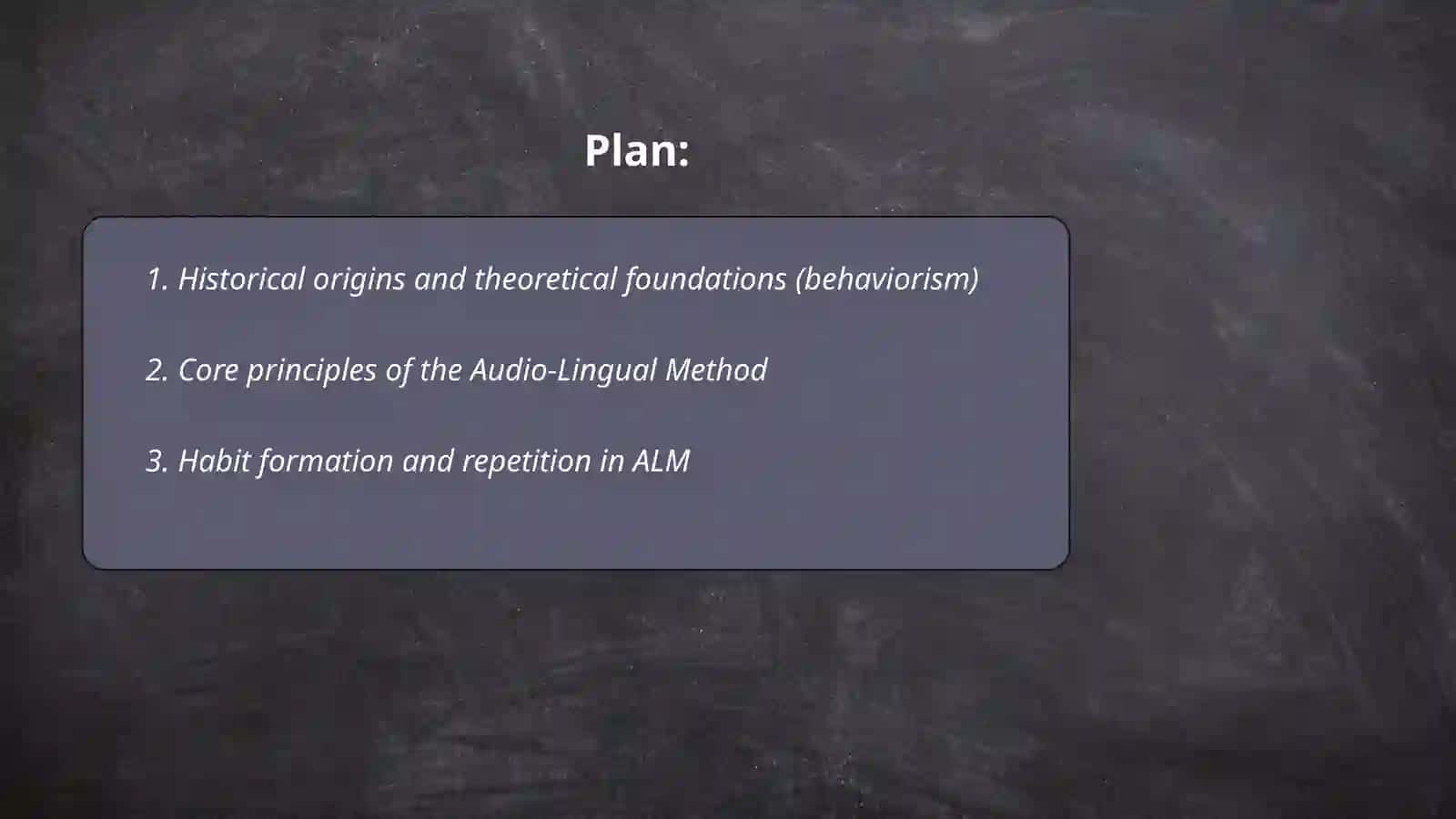 Audio-lingual method 2