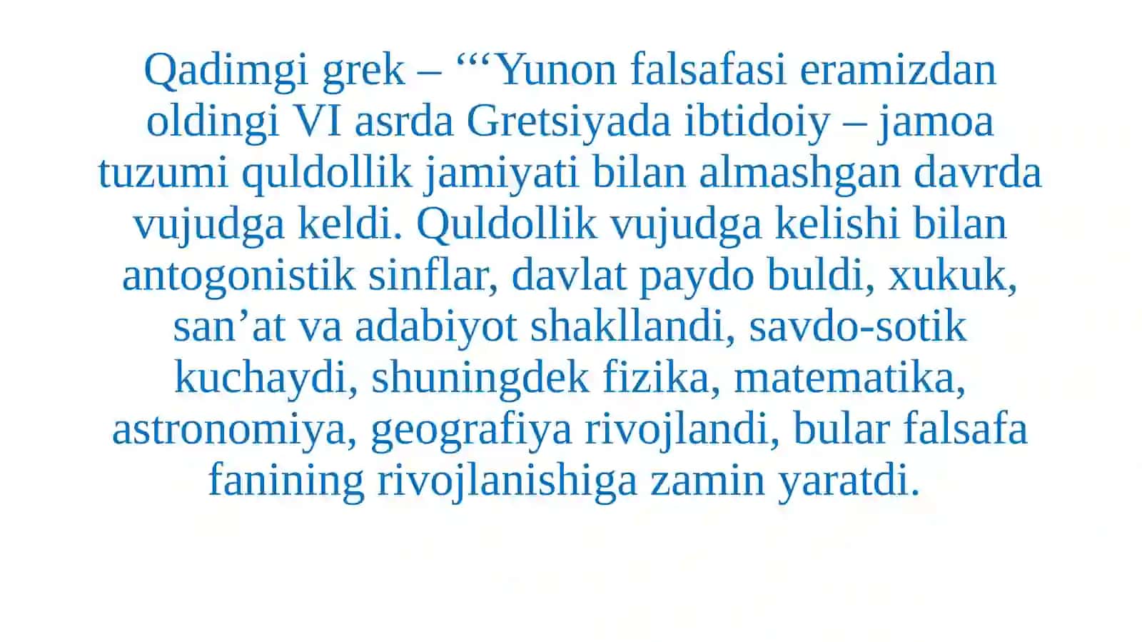 G‘arb falsafasining ustuvor yo`nalishlari va ularning fan taraqqiyotiga ta’siri 2