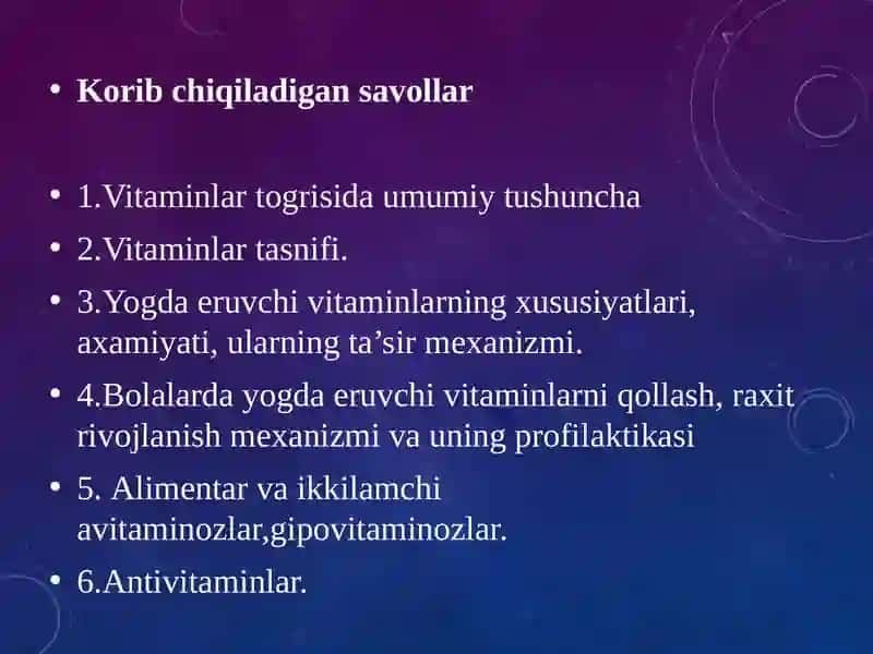 VITAMINLAR 2