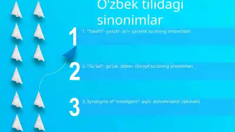O‘zbek Tilida Sinonimlar 2