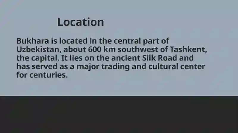 Discovering Bukhara 2