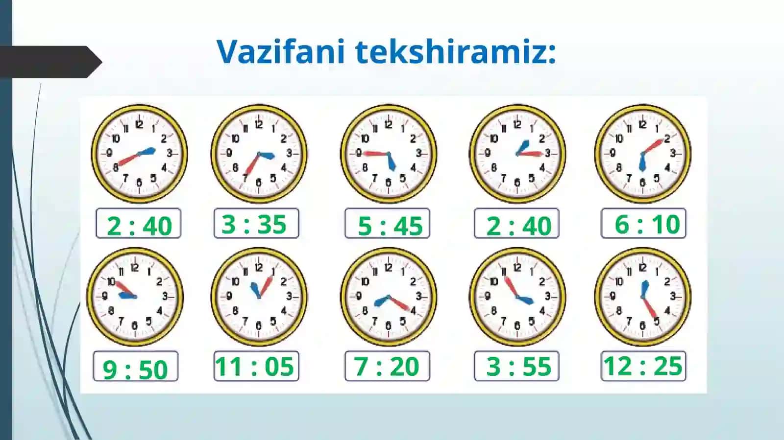 Jadvallar taqdimoti 2
