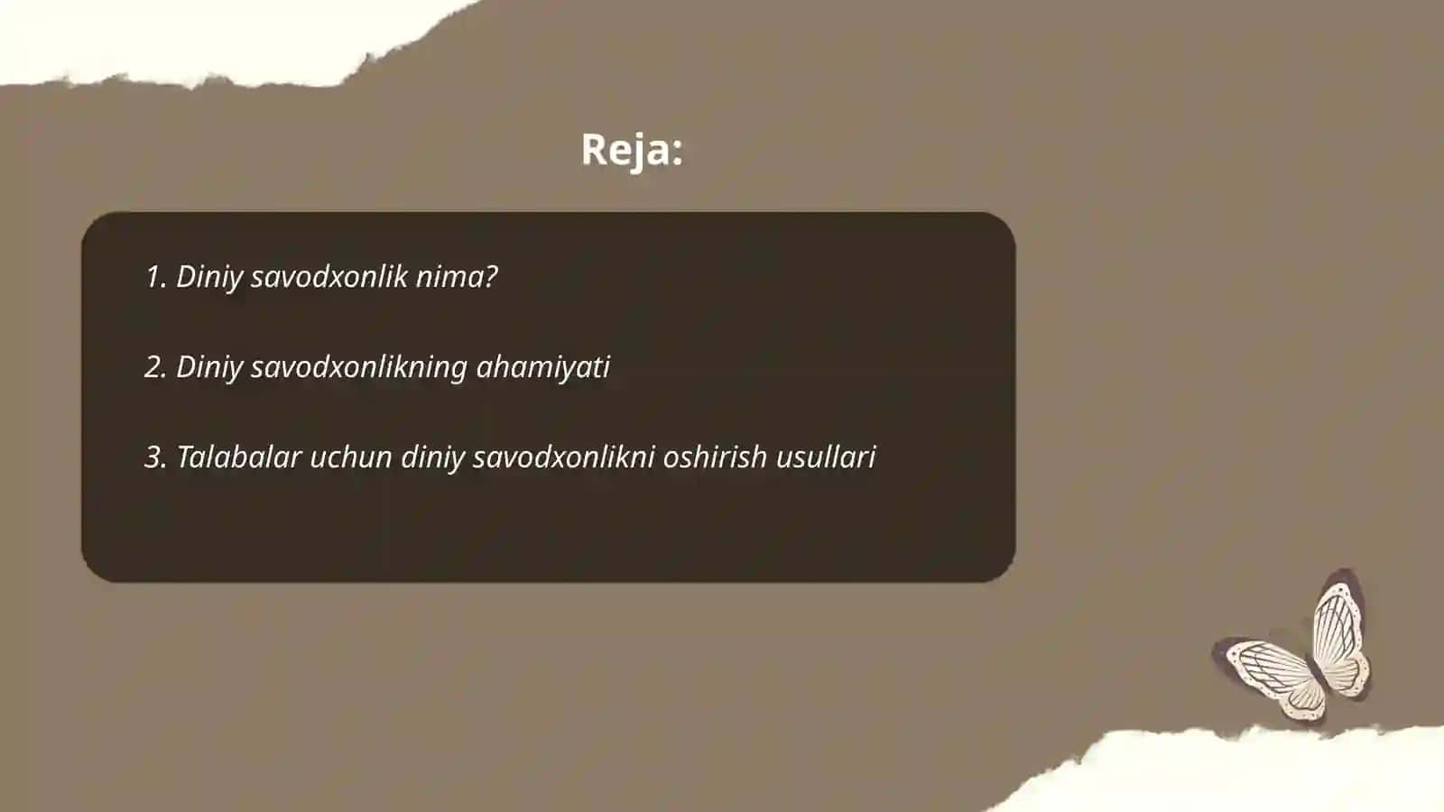 Talabalar bilan diniy savodxonlik 2