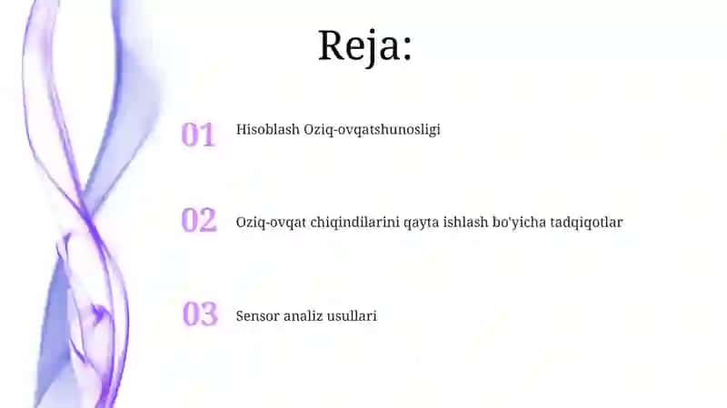 Sensor analiz usullari 2