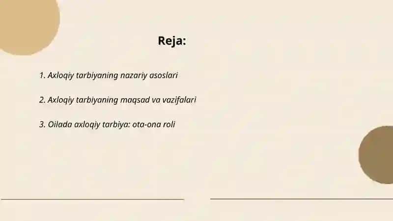 Axloqiy tarbiya 2