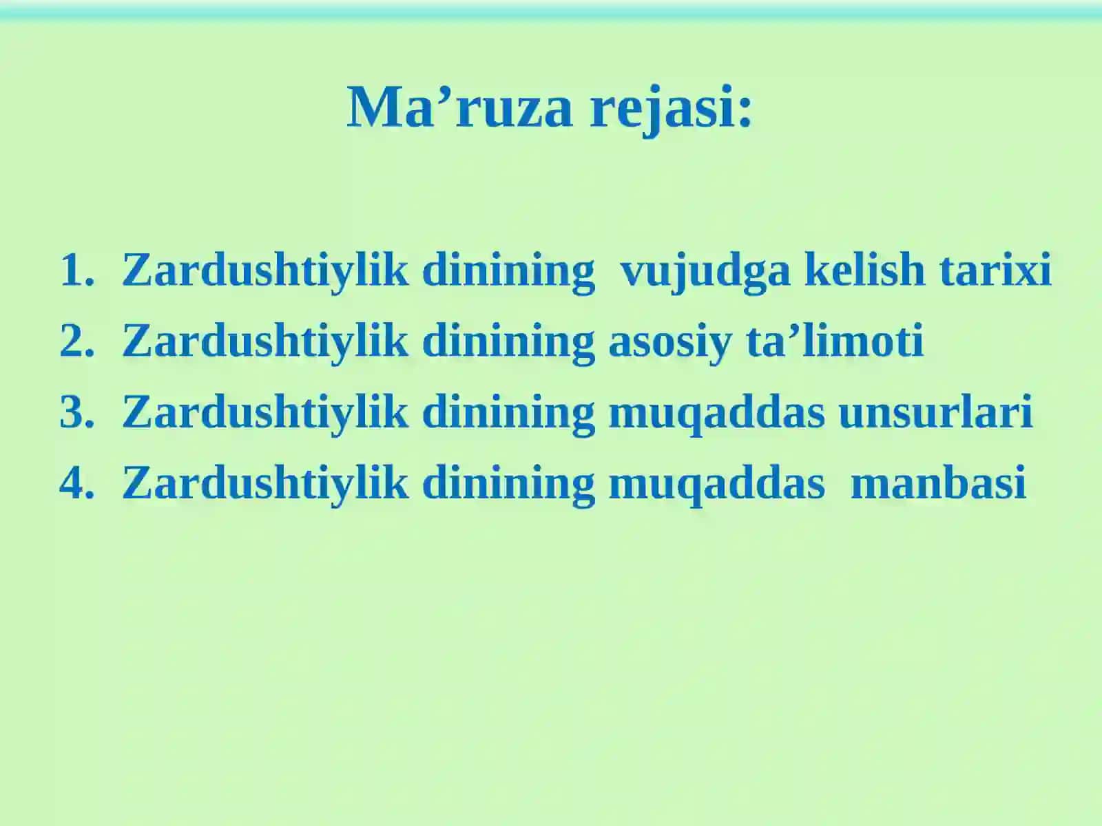 Zardushtiylik dini 2