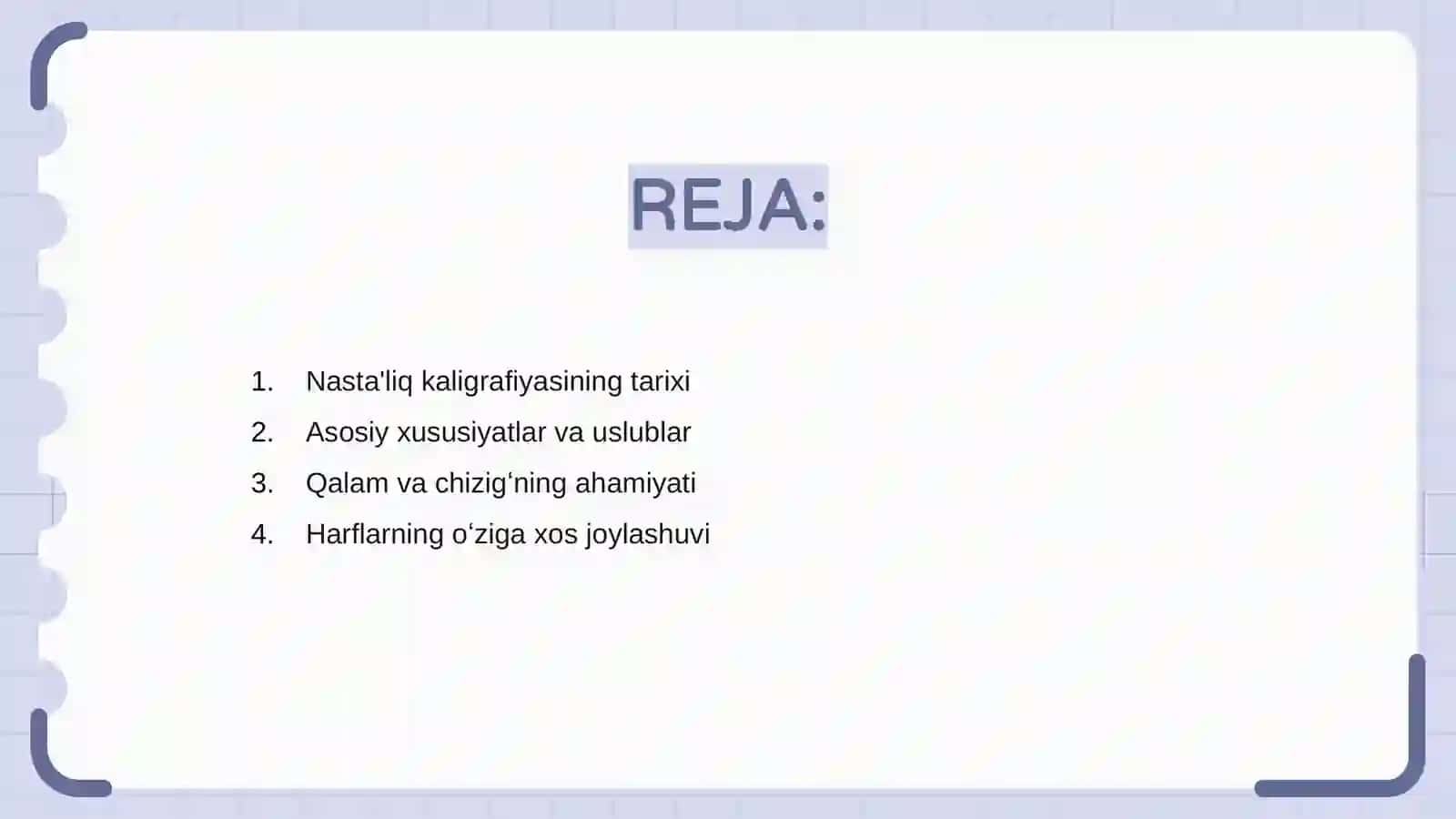 Nasta'liq xatining oʻziga xos xususiyatlari 2