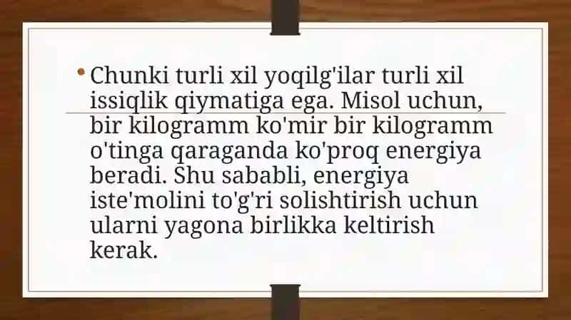 Shartli yoqilg’i 2